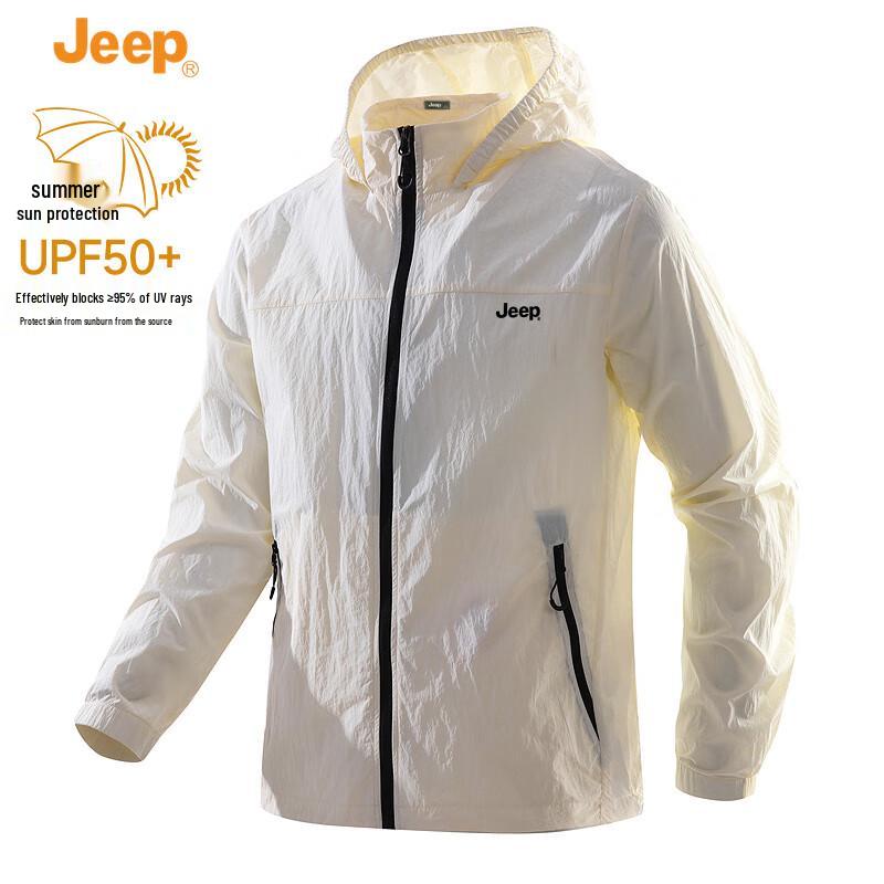 Jeep Мужская куртка с капюшоном для защиты от солнца UPF50+