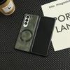 Подходит для складного телефона Samsung Galaxy Z Fold6 Чехол ZFLIP6 Кожаный MagSafe Пылезащитный Чехол