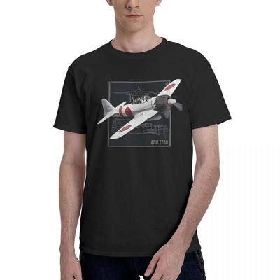 A6m Zero Японский истребитель Второй мировой войны 100% Хлопок Повседневная Дышащая Удобная Футболка Смешная Футболка Для Мужчин Мужская Рубашка