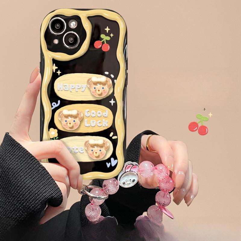 Подходит для Apple 14promax Чехол для мобильного телефона для девочек IPhone 13 Cute 11/12 Rabbit Doll Chain 7plus
