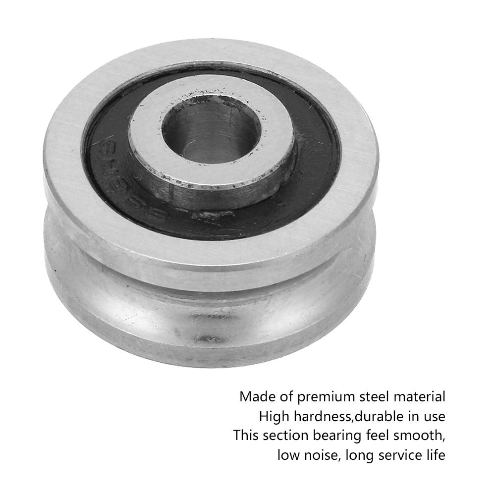 SG66 U Deep Groove Ball Bearings High Speed Bearings Guide Roller Bearing 6*22*11mm