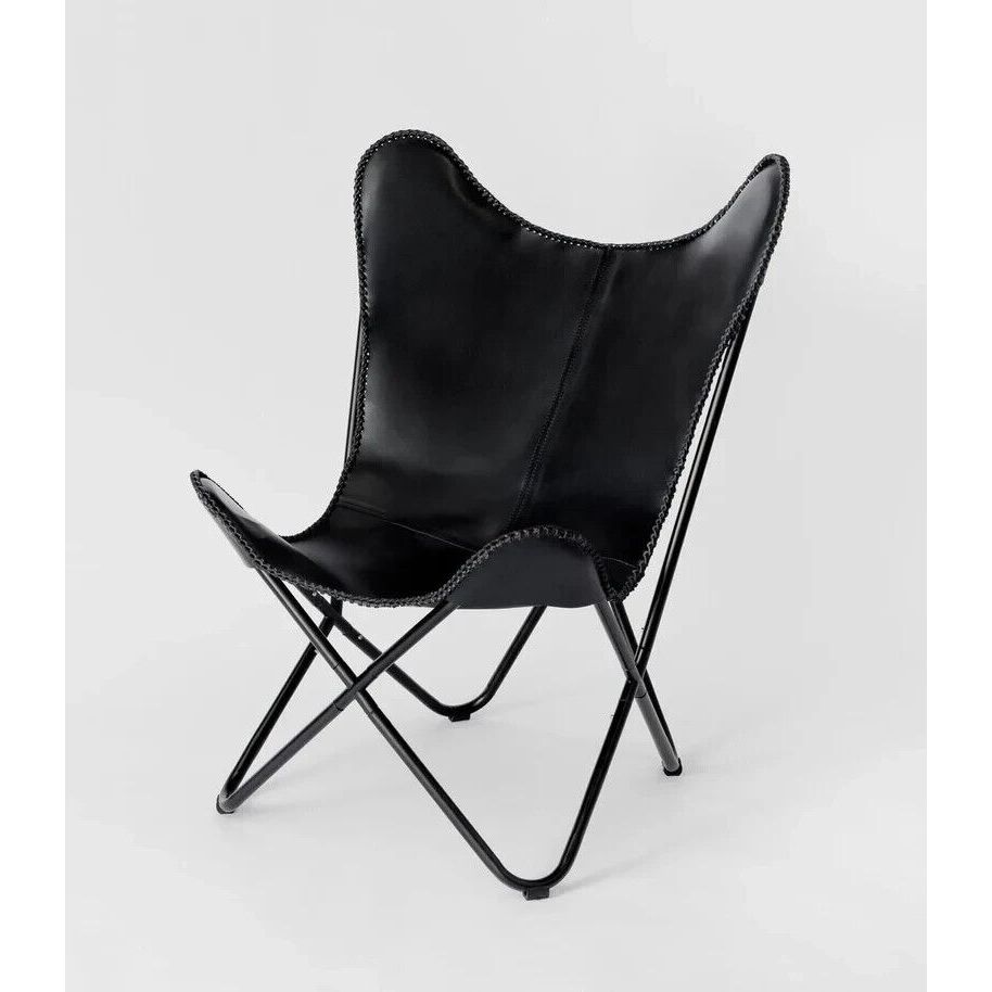 Кожаное кресло-бабочка, кресло для гостиной, складное кресло, идеальный подарок