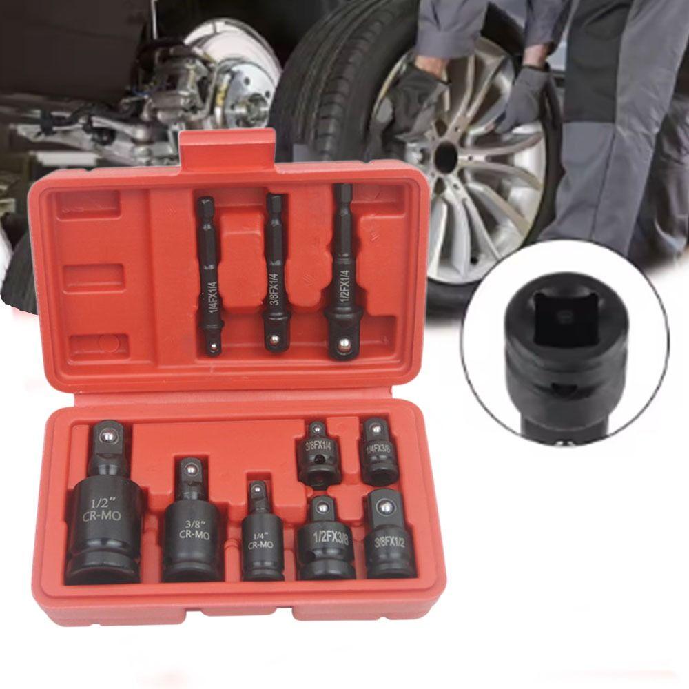 10Pcs/Set Universal Drive Socket Sleeve 12 Point Impact  Socket  Adapter Set  Automotive Servic