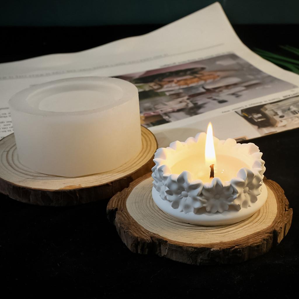 Гипсовый подсвечник, силиконовая форма, основа для свечи, форма для подсвечника в форме персика, украшения, форма для украшения дома