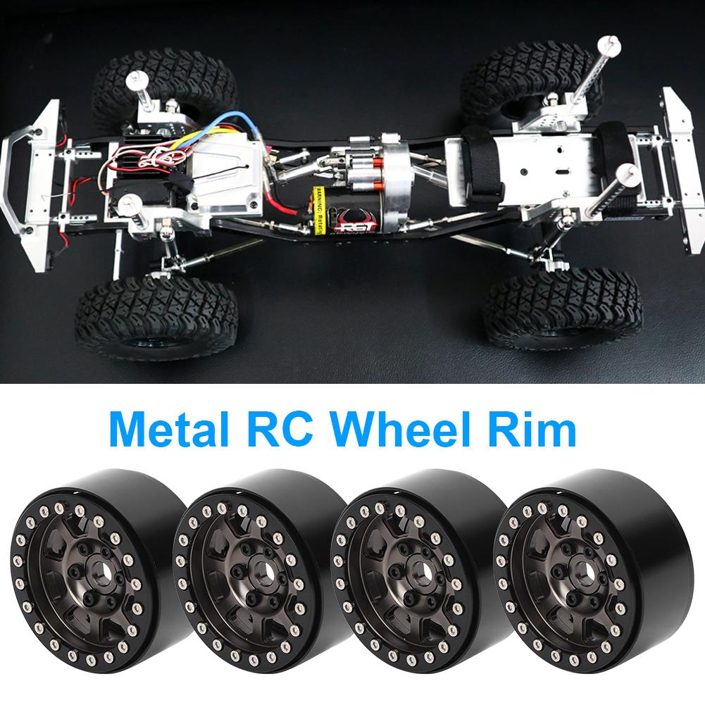 4pcs Set Wheel Rim Metal Upgrade Accessory Fit for RGT 86100 1 10 RC CarTitanium R86083T