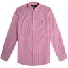 Polo Slim Fit Striped Pony Logo Embroidered Long Sleeve Shirt Men Shirts 710789731-002