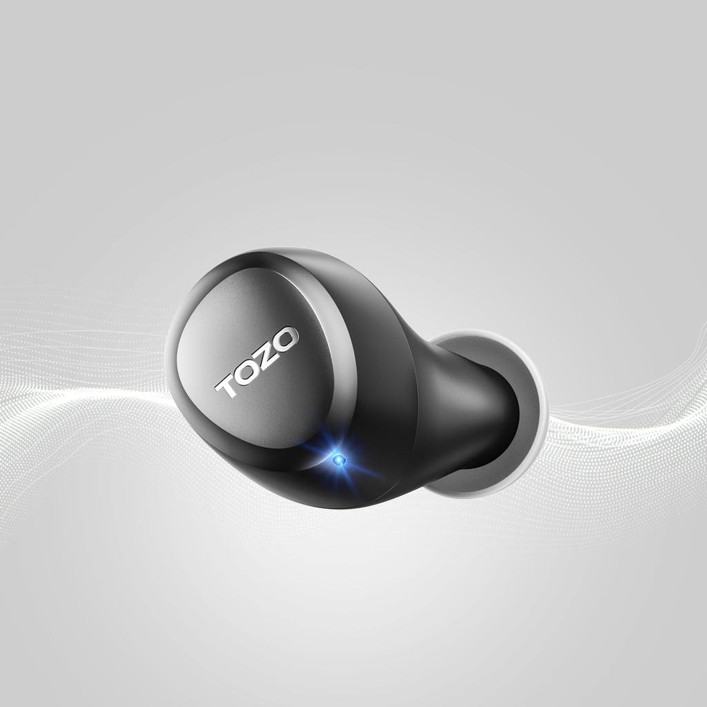 TOZO A1new Latest Design Hours Music Waterproof with Dedicated Custom EQ Mode Passive Noise Canceling Instant Connection Long Distance Connection Fast