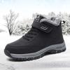 Snow Boots Men's and Women's Winter Men's Piled Thickened Cotton Shoes Warm Men's Boots Medium Tube High Top Shoes