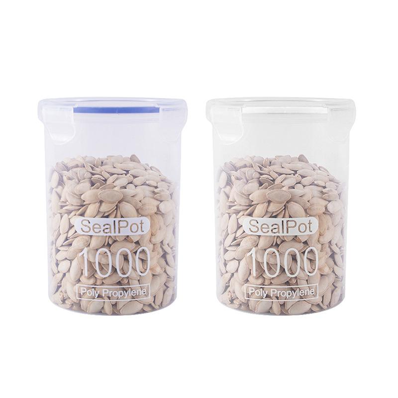 Трансграничный прозрачный пластиковый герметичный резервуар для хранения свежих продуктов, резервуар для хранения продуктов, кухонный контейнер для хранения зерна, резервуар для хранения с крышкой