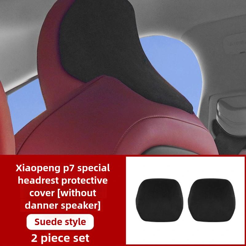 For Xpeng P7P7i 2022-25 Seat Backrest Anti-Kick Anti-wear Pad Carcarbon Fiber Pattern Protective Mat Auto Interior Accessories