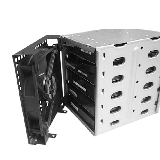 5 Slots 3.5inch HDD Cage Rack SATA SAS Hard Driver Tray Caddy