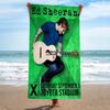 Pop Rock Singer Ed Sheeran Beach Towels Shower Towel Sauna Travel Spa Microfiber Quick Dry Gym Accessories Cute Room Decor