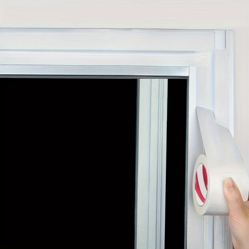 Ветрозащитная и теплая оконная пленка, 1 рулон, зимняя герметизация, водонепроницаемая, бесклеевая, высоковязкая лента