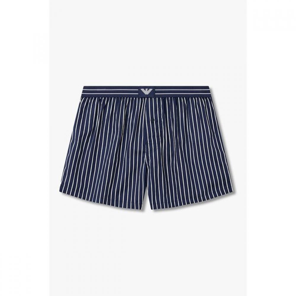 Emporio Armani Мужской купальник-боксер с яркой полоской и нашивкой-орлом 3-х предметный набор 0816112087 0816