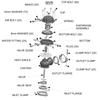 Водяной охладитель 44 мм Wastegate внешний турбо с фланцевым крепежом MV-R водяное охлаждение с логотипом красный синий черный