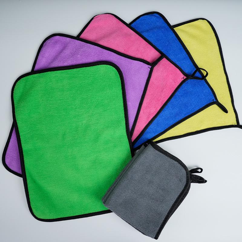Extra Large Double-Sided Quick-Dry Coral Fleece Car Wash Towel