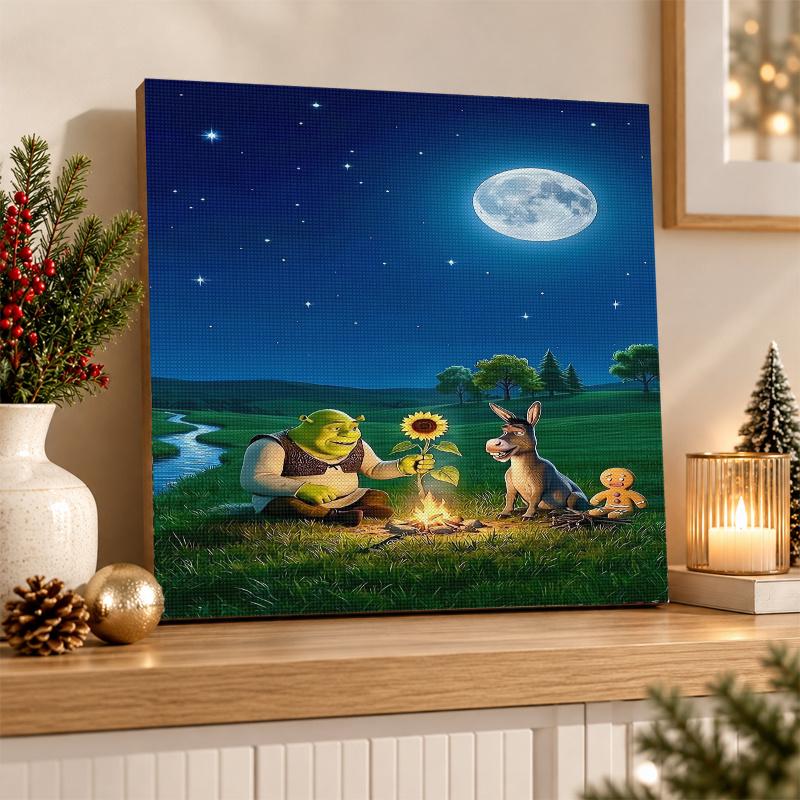 Shrek Diamond Painting Kit 5D Full Drill DIY Diamond Mosaic Wall Art Home Decor