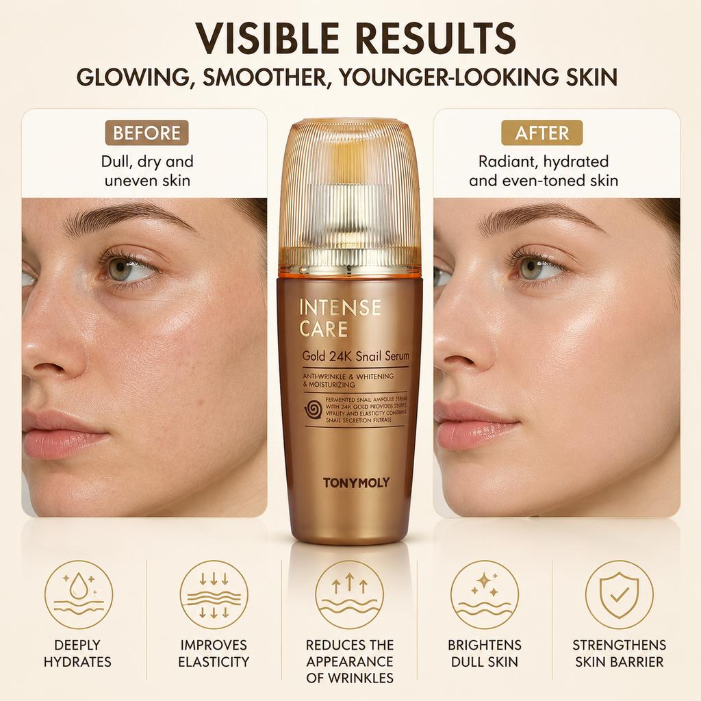 Tonymoly Intense Care Gold 24k Сыворотка с улитками 35 мл