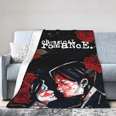 Пледы с изображением группы My Chemical Romance Рок-альбомы Шерстяные Забавные Теплые Пледы для Спальни Гостиной Весна Осень