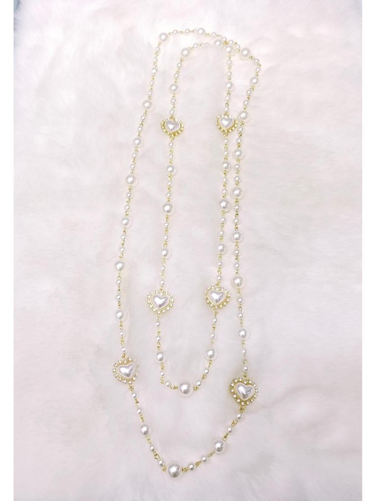 Корейское жемчужное ожерелье: Роскошная длинная цепочка для свитера для осени/зимы