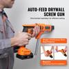 SucceBuy Drywall Screw Gun 20V Max Drywall Screwgun 4200RPM Brushles Cordless Drywall Kit Reverse Adjustable Built-in LED Light