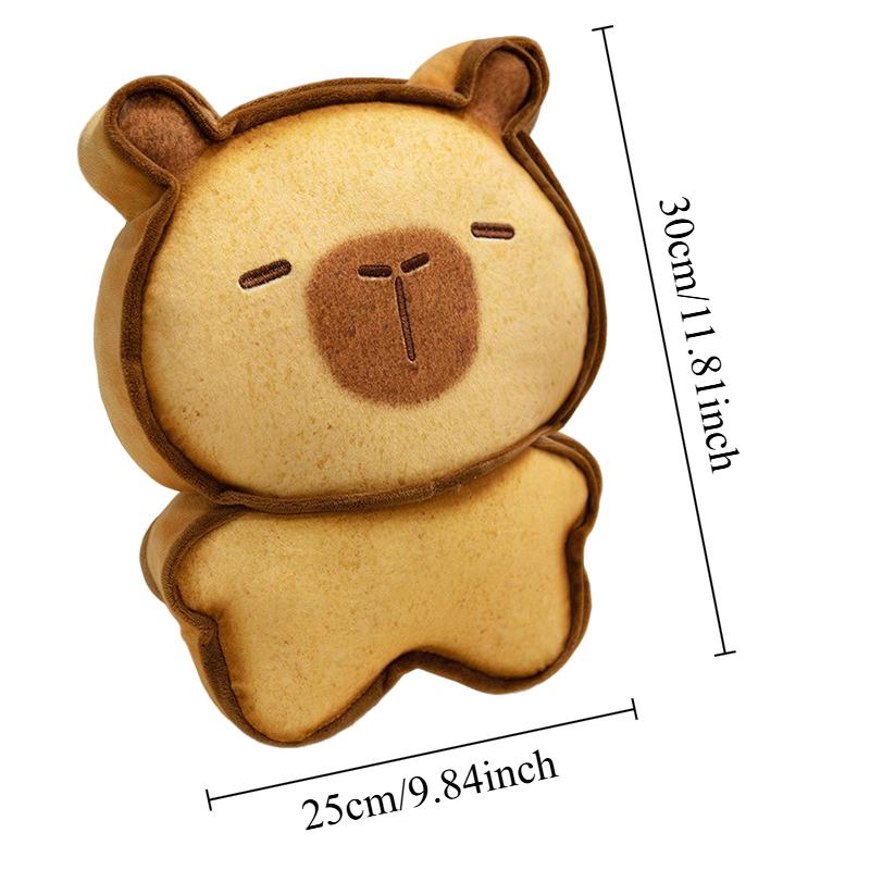 17/30 см тост капибара плюшевая игрушка имитация капибара аниме пушистые игрушки милые мягкие чучела животных брелок кукла подарки для детей