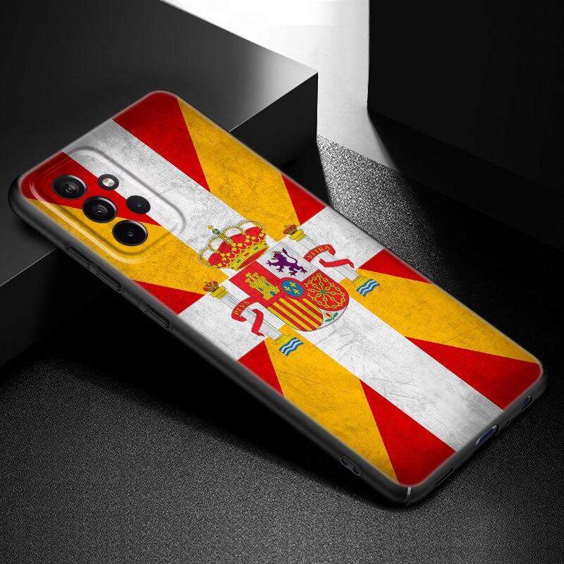 Чехол для телефона с испанским флагом для Samsung Galaxy A21 A30 A50 A52 S A13 A22 A32 A33 A53 A73 5G A11 A12 A31 A51 A70 A71 A72