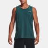 Under Armour Iso-Chill однотонный круглый вырез повседневный спортивный легкий сухой безрукавный жилет мужской топ турмалин-бирюзовый 1372300-716