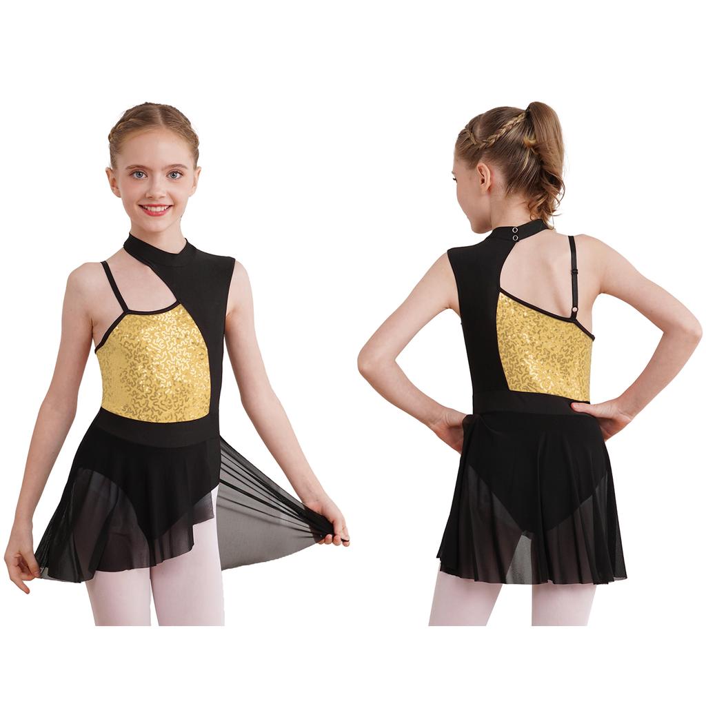 Детский балетный купальник для девочек, костюм для современного танца, танцевальная одежда, платье для современного джаза, латинского лирического танца