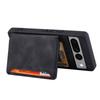 Shockproof RFID Blocking Case for Google Pixel 7 Pro 5G PU Leather TPU Phone Shell with Card Holder,Kickstand
