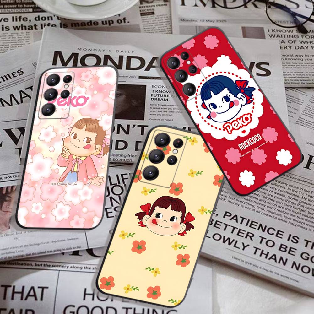 Бренд P-peko Chan Милая Девочка Чехол для Телефона Для Samsung S 24 Fe 25 Ultra Plus 20 Lite 21 30 22 23 24 22 Ultra 5G Fundas