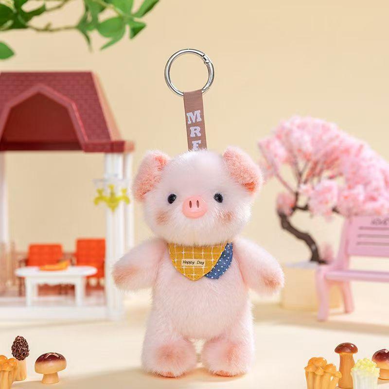 Scented Rabbit Plush Keychain - Fluffy Backpack Clip Gift