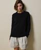 SHINE ON YOU Cotton Blend Loose Knit_ Soft Black