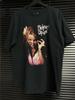 Винтажная черная футболка унисекс с коротким рукавом Britney Spears 2000 Tour WA2736