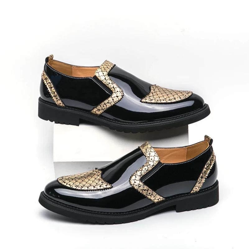 Модная кожаная мужская обувь для платья Классическая формальная кожаная обувь для мужчин Формальная обувь для работы в офисе Мужские оксфорды для вечеринок Деловые Zapatillas Мужские