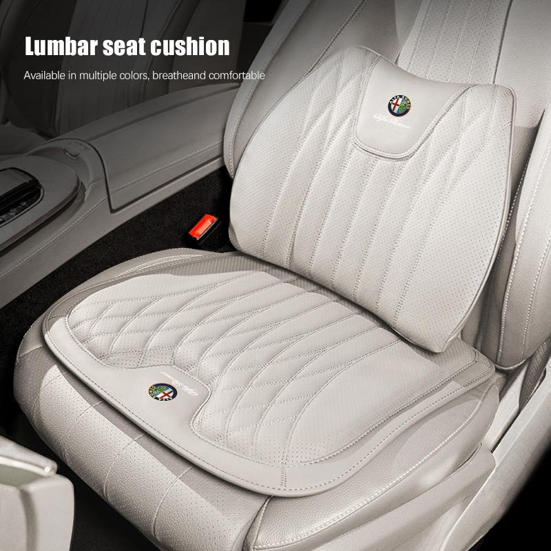 Car Dedicated Seat Cover Memory Sponge Lumbar Support For Alfa Romeo Giulia Stelvio Giulietta 156 159 147 Tonale Brera DiscoTM6