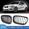 Решетка для BMW 1 серии F20 F21 116i 118i, передняя решетка автомобиля, решетки для почек, глянцевый черный гоночный гриль 2011-2014, аксессуары