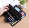 Women Long Wallets Soft  Leather Clutch Wallets Card Holder Card Holders Buckle Zippers Money Clip Multi-Card Female Coin Purses