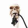 Halloween Skeleton Key Holder Skeleton Wire Fixing Device Ghost Head Hanging Wire Keychain Multi Functional Stubborn Tooth Hook