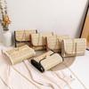 2022 Trendy Woven Straw Tassel Chain Bag - Small Square Design for Ladies