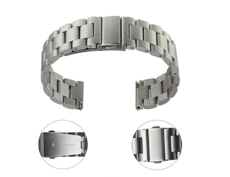 Универсальный трехкомпонентный ремешок из нержавеющей стали для часов Huawei и Samsung Galaxy 42 мм/46 мм