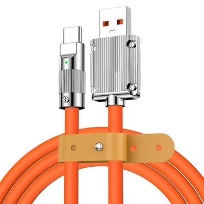 120 Вт 6A USB Type C кабель для быстрой зарядки жидкий силиконовый дата-кабель USB-кабель для быстрой зарядки для Xiaomi Huawei Samsung Pixel USB C провод