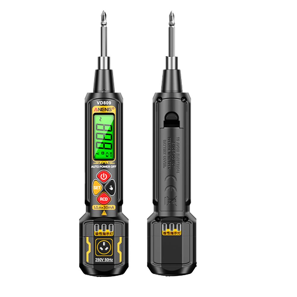 ANENG VD809 Non-contact AC Voltage Detector Tester Meter Voltage 30V-1000V Pen Style Electric Indicator LED Voltage Meter Tools