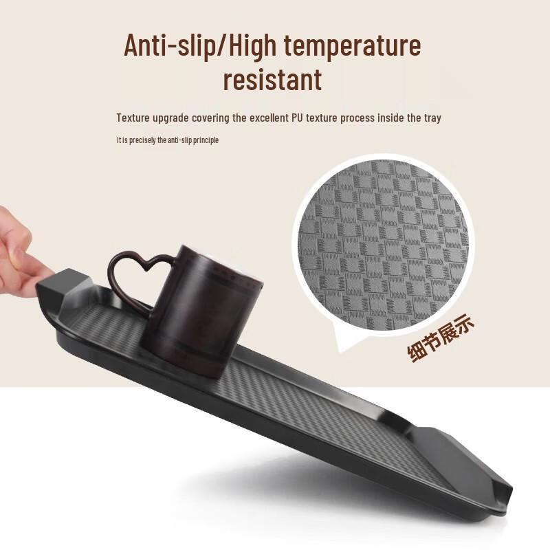 Пластиковый поднос для сервировки с противоскользящим покрытием