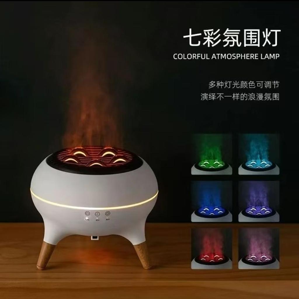 Бесшумная распыляющая ароматерапия и выдыхающее кольцо медузы, красочный атмосферный свет, подарок на день рождения, технология увлажнителя с голосовым управлением