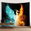 Fire Phoenix Wall Hanging Tapestry Flying Bird Art Decoration Wall Hanging Bedroom Room Living Room Home Decoration