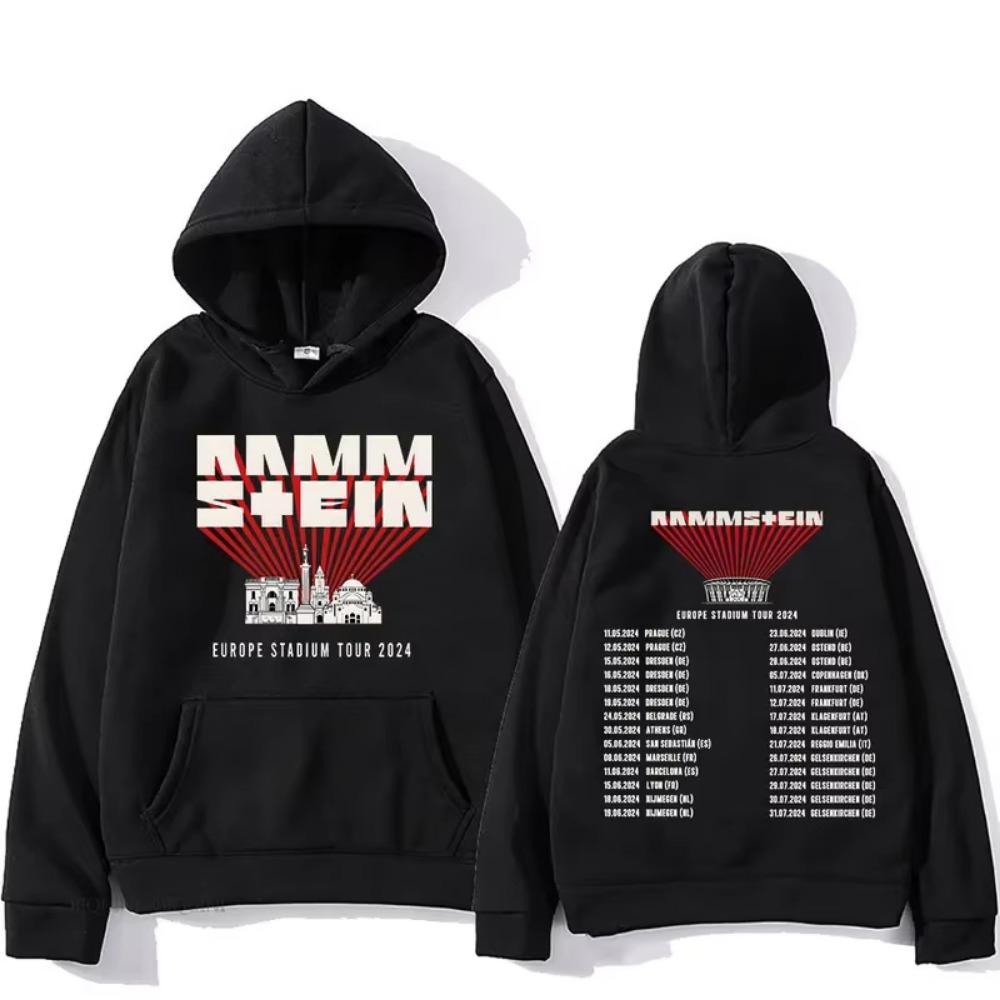 European Tour 2025 Hoodies Rock Band Streetwear Hip Hop Women's Sportswear Pattern Clothing Soft Hooded Hoodies