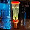 Beverage Beer Tower Iced Tea Dispenser with Colorful Led Lights Bar Accessories 3L Capacity