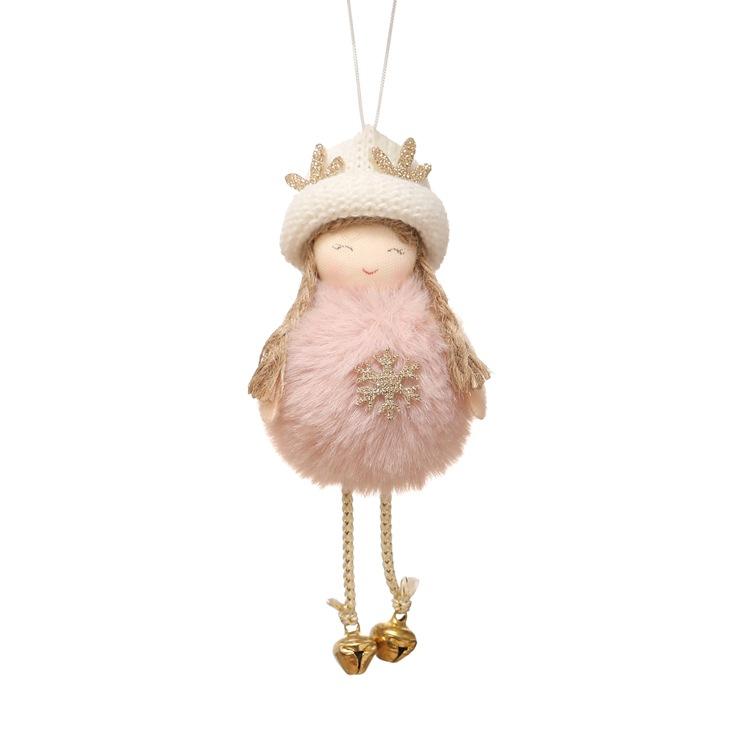 Lovely Christmas Angel Plush Doll Hanging Pendant Christmas Decoration for Home Christmas Tree Decorations Xmas New Year Gifts