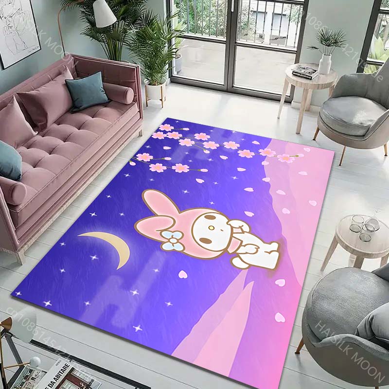 15 Размеров Японский Ковер My Melody для Гостиной Детской Спальни Коврик Под Диван Придверный Коврик Напольный Ковер Домашний Декор Противоскользящий Коврик